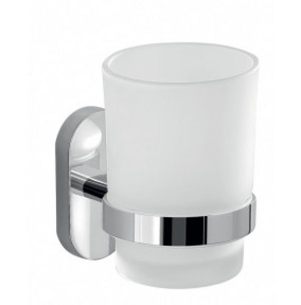 Brosse à dents METAL CHROME ET VERRE MATT – CHYPRE MODÈLE