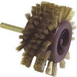 Brosse radiale Ø95mm en acier laitonné court