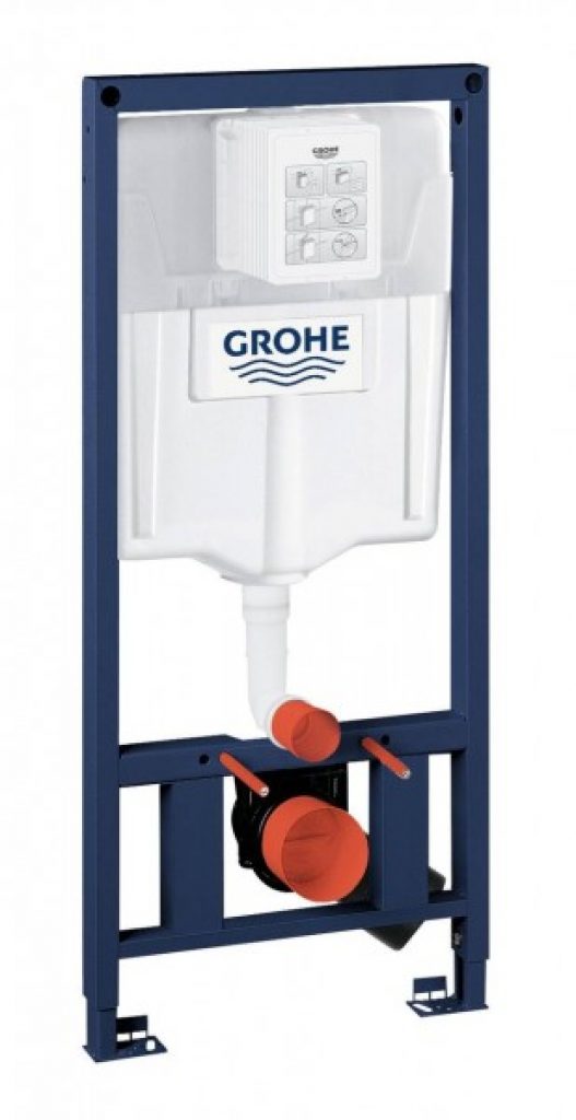 Bâti-Support Grohe Rapid SL 2 en 1 pour WC Chromé Laiton 38897000