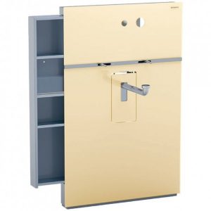 Bâti-Support pour lavabo Geberit mitigeur 2 trous 80mm Monolith 131044TG1