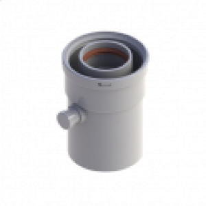 Buse départ vertical 60/100, pour chaudière SAUNIER DUVAL