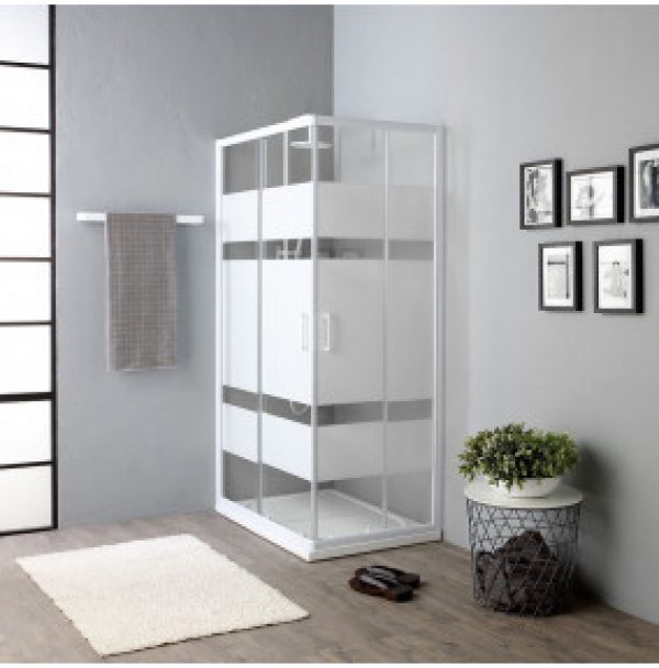 CABINE DE DOUCHE 70X100 CRYSTAL SÉRIGRAPHIÉ PRIX ÉCONOMIQUE SÉRIE VENERE