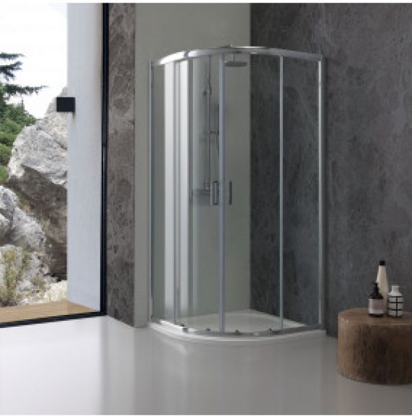 CABINE DE DOUCHE ANGULAIRE 80×80 VERRE TRANSPARENT GIADA