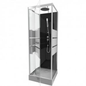 Cabine de douche complète – carrée – 80 x 80 x 220 cm – Study – AURLANE