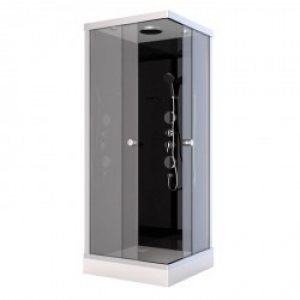 Cabine de douche complète – carrée – 90 x 90 x 230 cm – Black II Square – AURLANE