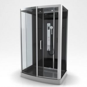 Cabine de douche complète – Radio FM et bluetooth – 85 x 140 x 215 cm – Premium II XXL – AURLANE