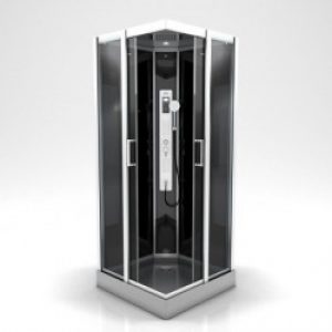 Cabine de douche complète – Radio FM et bluetooth – 90 x 90 x 215 cm – Premium II Square – AURLANE