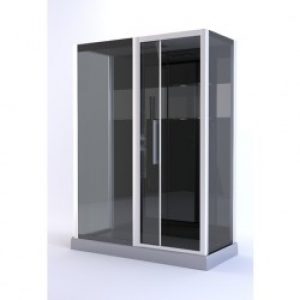 Cabine de douche complète – rectangle – 150 x 75 x 225 cm – Black Trendy XXL – AURLANE