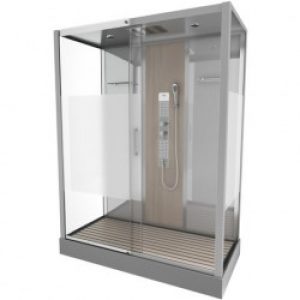 Cabine de douche complète – rectangle – 75 x 150 x 215 cm – Fuzzy XXL – AURLANE