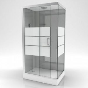 Cabine de douche complète – rectangle – 80 x 110 x 215 cm – Grey River II – AURLANE
