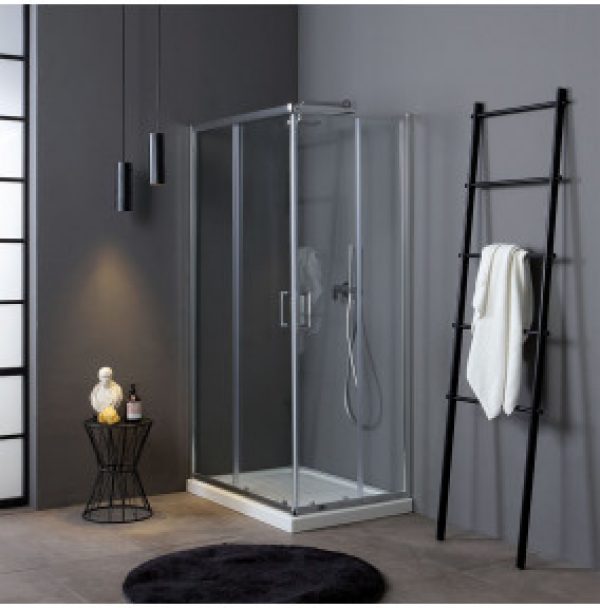 CABINE DE DOUCHE ECONOMIQUE VERRE 4 MM 70X90 PROFIL CHROME