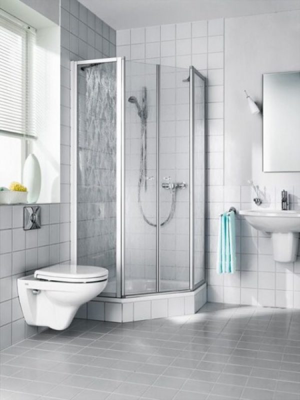 Cabine de Douche Kermi NOVA 2000 2 volets battants 1850x900mm paroi fixe Fontana (N2F00F111811K)