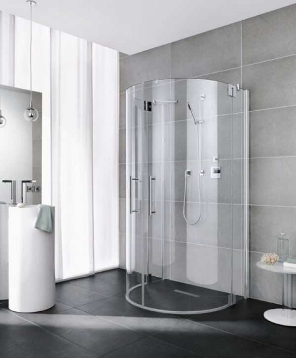 Cabine de Douche Kermi PASA XP 2 volets ronds