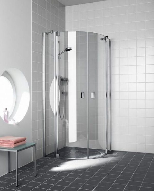 Cabine de Douche Kermi RAYA 1/4 rond 2 volets (RAP5508020)