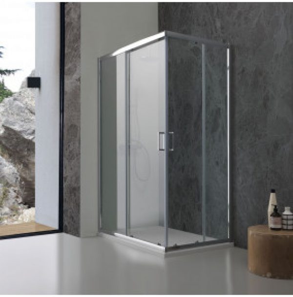 CABINE DE DOUCHE RECTANGULAIRE  GIADA 70X120 VERRE 6MM TRANSPARENT
