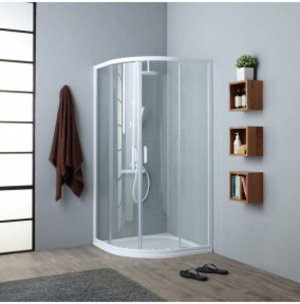 CABINE DE DOUCHE TRANSPARENT ANGULAIRE VENERE 90X90 CM
