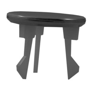 Cache trop-plein Duravit Blanc 1001070000