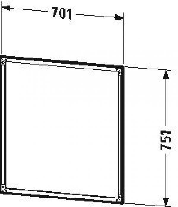 Cadre de finition Duravit L-Cube LC989500000