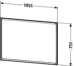 Cadre de finition Duravit L-Cube LC989700000