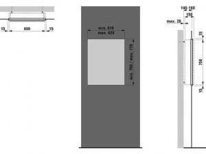 Cadre de montage aluminium Laufen Frame 25 (H4084809000001)