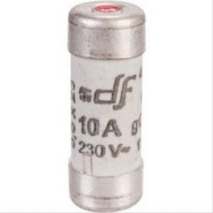 Cartouche domestique à voyant DH Ø10,3×31,5 25A 400V vendu par 5