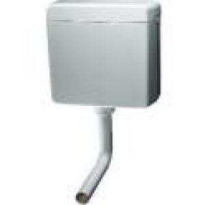 Chasse basse 9/6 litres à déclenchement pneumatique derrière cloison