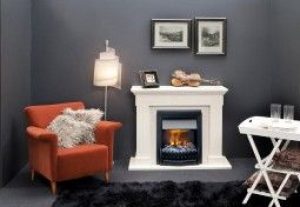 Cheminée Electrique Décorative Foyer Encastrable Danville Noir