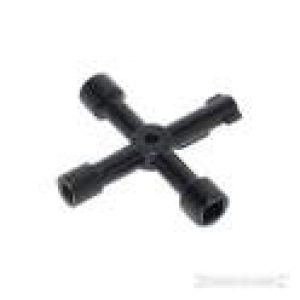 Clé 4 branches pour compteur