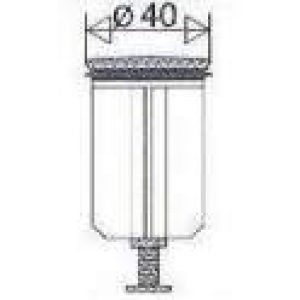 Clapet à ailettes D39.5 pour bonde plastique lavabo