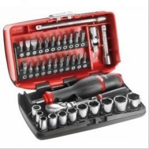 Coffret compact 1/4 » avec cliquet étanche Facom – FACOM