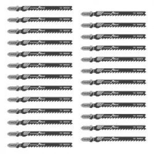 Coffret De 25 Lames De Scie Sauteuse Bosch 2608633A39 T144Dp Bois