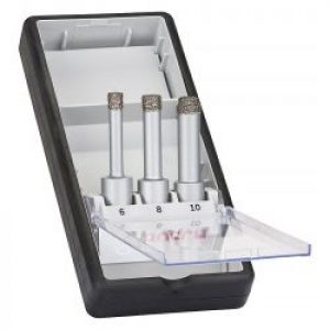Coffret De 3 Forets Diamantes A Sec Bosch 2608587145 Robust Line Easy Dry Best Ceramic