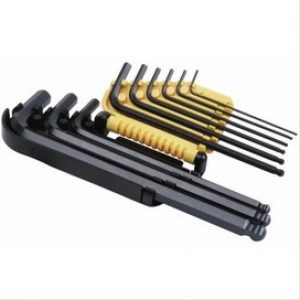 Coffret de 9 clés mâles coudées 6 pans têtes sphériques – Écréhous P-Pro