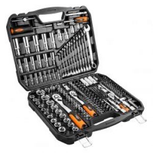 Coffret De Douilles Et Accessoires 1 2 1 4 3 8 Neo Tools 08 671 219 Pieces