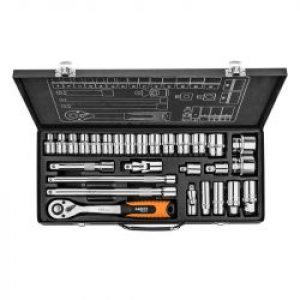 Coffret De Douilles Et Accessoires 28 Pieces 1 2 Et 3 8 Neo Tools 08 677