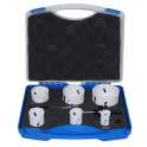 Coffret scie cloche BI-METAL 6 pièces D.22 à D.68 mm