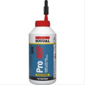 Colle à bois polyuréthane monocomposante extérieur Pro 40 P SOUDAL 750 ml