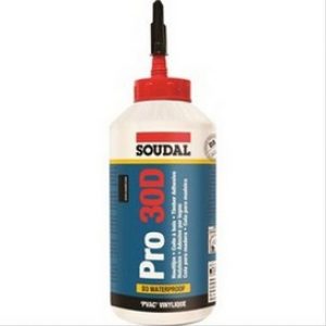 Colle à bois vinylique extérieur Pro 30 D SOUDAL 750ml