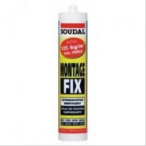 Colle Montage Fix Soudal – carton de 12 cartouches de 300ml – SOUDAL