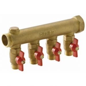 Collecteur mâle femelle 26×34 pré-équipé avec vannes