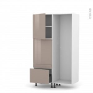 Colonne De Cuisine Lave Vaisselle Full Integrable Keria Moka L60 X H195 X P58 Cm