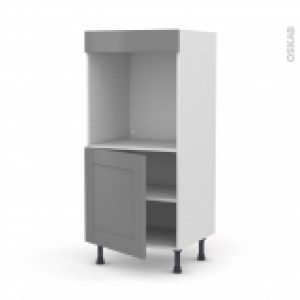 Colonne De Cuisine N16 Four Encastrable Niche 60 Filipen Gris 1 Porte L60 X H125 X P58 Cm