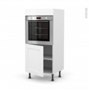 Colonne De Cuisine N16 Four Encastrable Niche 60 Static Blanc 1 Porte L60 X H125 X P58 Cm