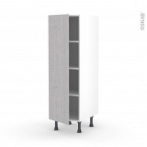 Colonne De Cuisine N26 Armoire Etagere Hoda Beton 1 Porte L40 X H125 X P58 Cm