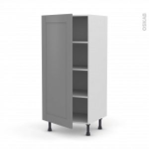 Colonne De Cuisine N27 Armoire Etagere Filipen Gris 1 Porte L60 X H125 X P58 Cm