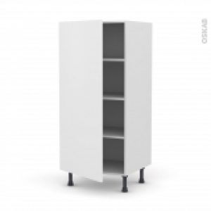 Colonne De Cuisine N27 Armoire Etagere Ginko Blanc 1 Porte L60 X H125 X P58 Cm
