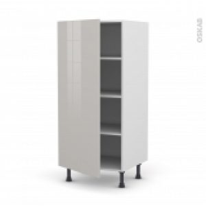 Colonne De Cuisine N27 Armoire Etagere Ivia Gris 1 Porte L60 X H125 X P58 Cm