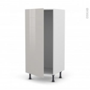Colonne De Cuisine N27 Armoire Frigo Encastrable Ivia Gris 1 Porte L60 X H125 X P58 Cm