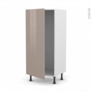 Colonne De Cuisine N27 Armoire Frigo Encastrable Keria Moka 1 Porte L60 X H125 X P58 Cm