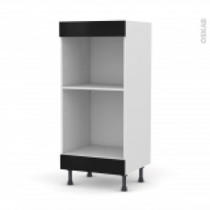 Colonne De Cuisine N3 Fourmo Encastrable Niche 45 Ginko Noir L60 X H125 X P58 Cm